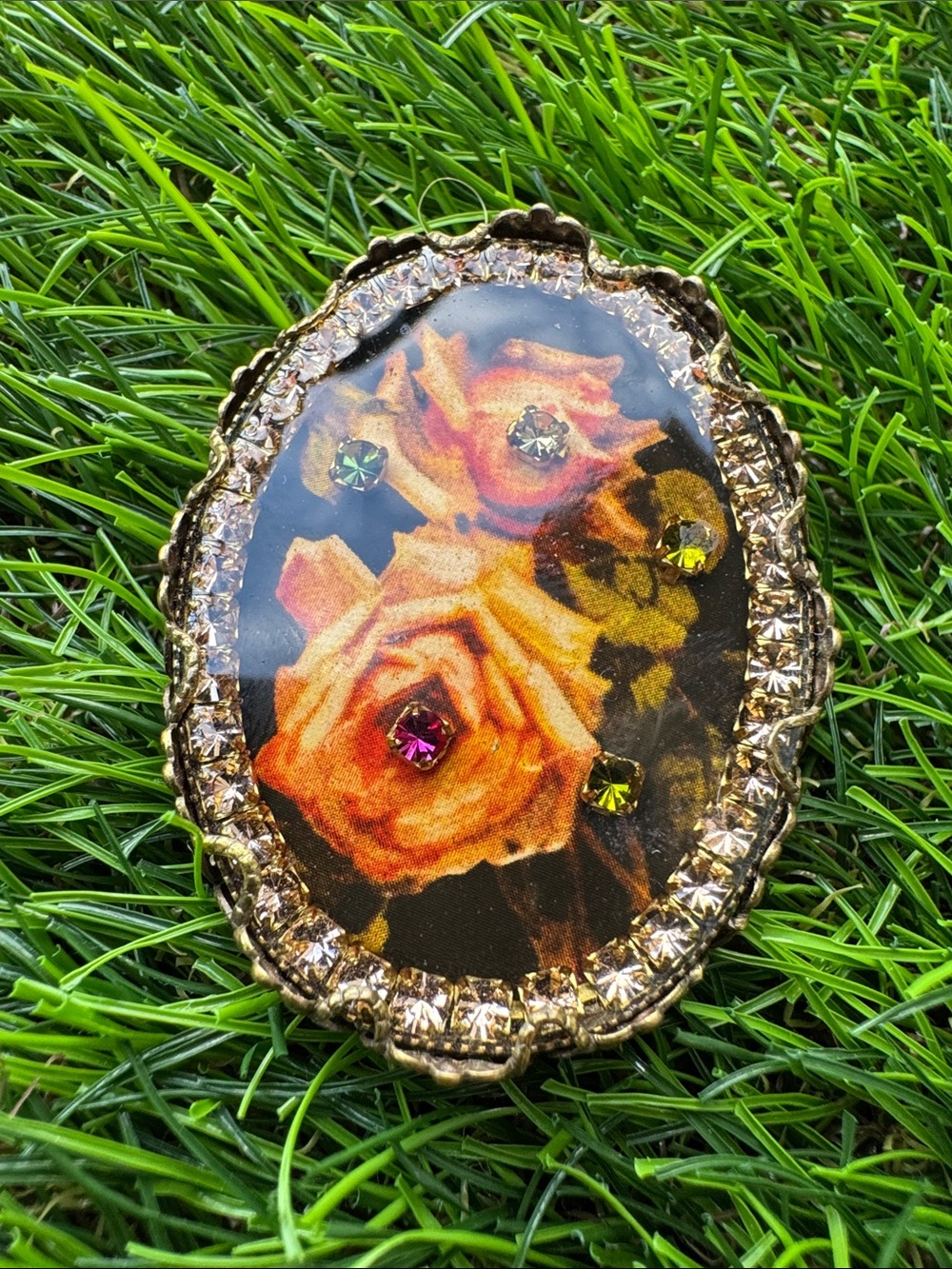 Vintage Floral Brooch